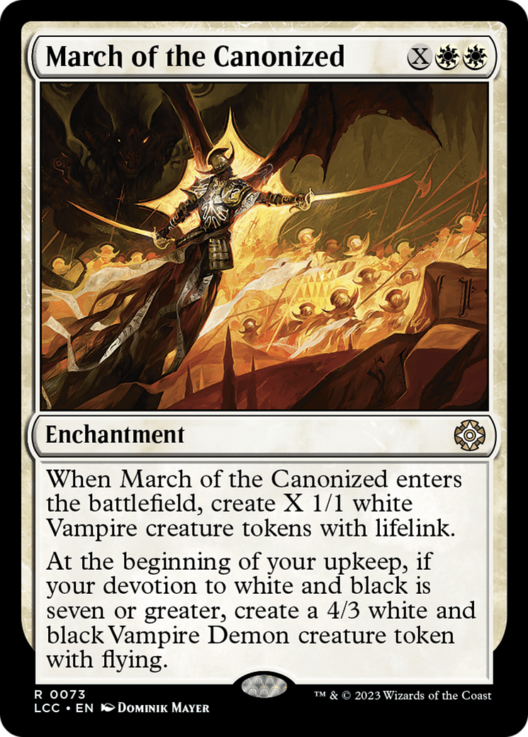 Image of March of the Canonized (LCC-073) - The Lost Caverns of Ixalan Commander