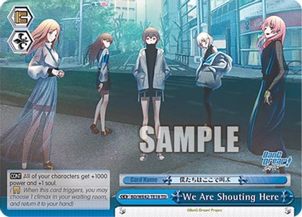 Image of We Are Shouting Here (BD/WE42-TE18 TD) - BanG Dream! Girls Band Party! Countdown Collection Premium Booster