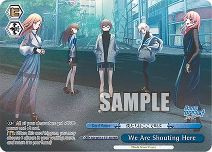 Image of We Are Shouting Here (RRR) (BD/WE42-TE18R RRR) - BanG Dream! Girls Band Party! Countdown Collection Premium Booster