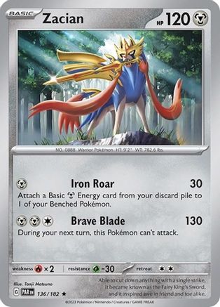 Image of Zacian 136/182  Deck Exclusives - Rare