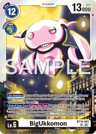 Image of BigUkkomon (BT16-083) - Beginning Observer Foil