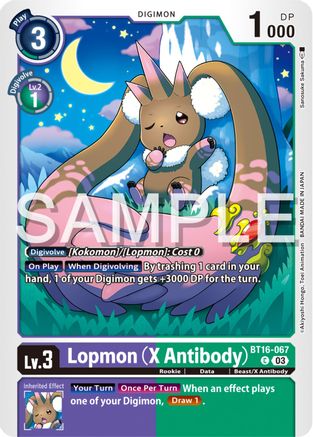 Image of Lopmon (X Antibody) (BT16-067) - Beginning Observer