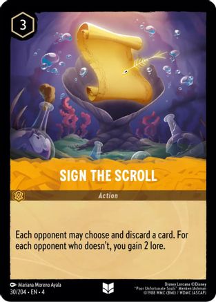 Image of Sign the Scroll (30/204) - Ursulas Return Cold Foil