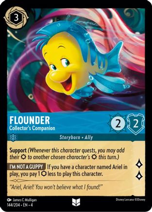 Image of Flounder - Collector's Companion (144/204) - Ursulas Return Cold Foil