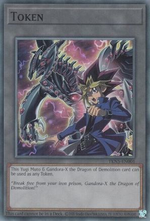 Image of Token: Yugi Muto and Gandora-X the Dragon of Demolition (TKN5-EN001) - Legacy of Destruction Unlimited