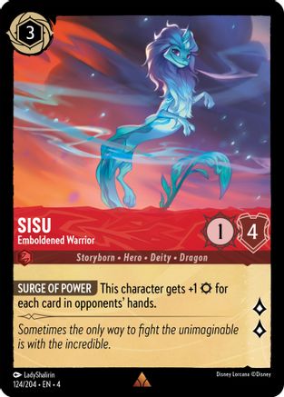 Image of Sisu - Emboldened Warrior (124/204) - Ursulas Return Cold Foil