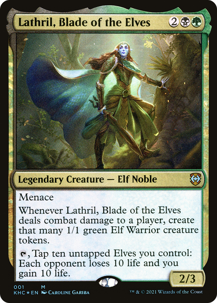 Image of Lathril, Blade of the Elves (KHC-001) - Kaldheim Commander