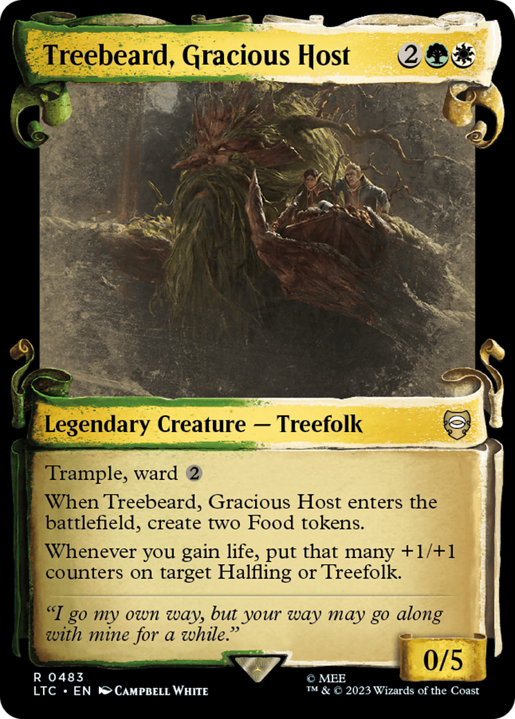 Image of Treebeard, Gracious Host (Showcase Scrolls) (LTC-483) - Tales of Middle-earth Commander: (Showcase) Foil