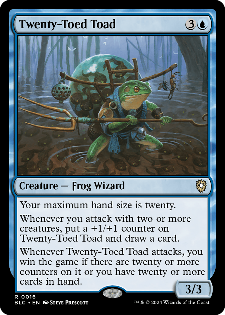 Image of Twenty-Toed Toad (BLC-016) - Bloomburrow Commander