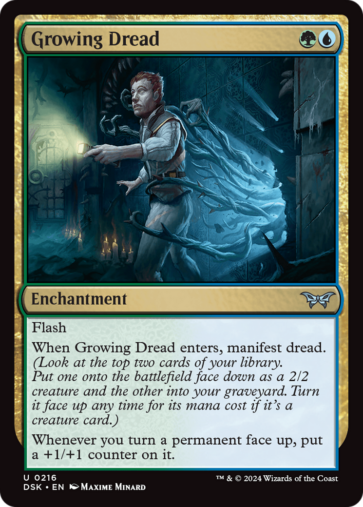 Image of Growing Dread (DSK-216) - Duskmourn: House of Horror Foil