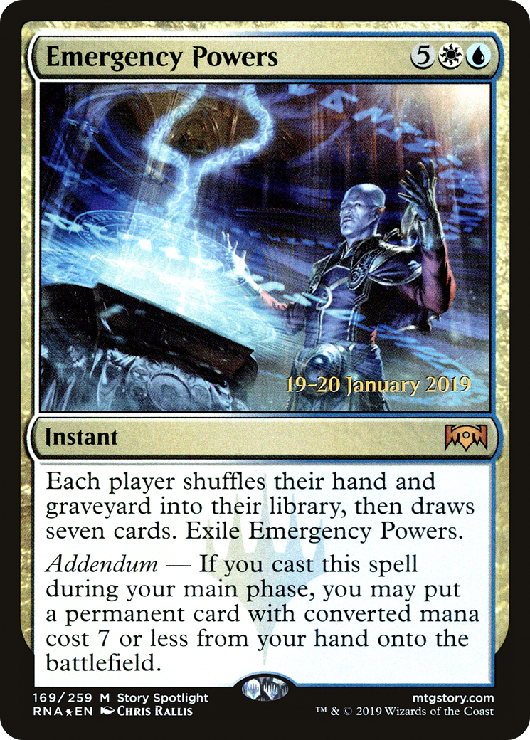 Image of Emergency Powers (PRE-169) - Ravnica Allegiance Promos Foil