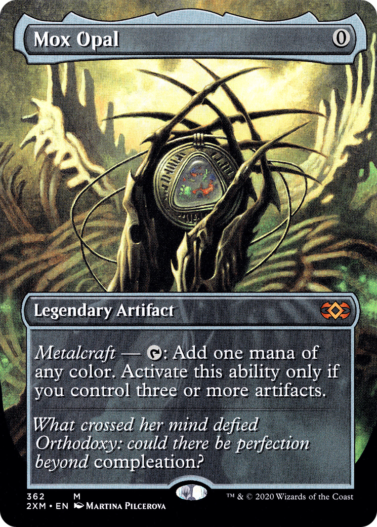 Image of Mox Opal (Borderless) (2XM-362) - Double Masters (Borderless) Foil