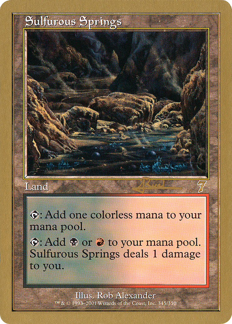 Image of Sulfurous Springs - 2001 Antoine Ruel (7ED) (WCD-) - World Championship Decks 2001