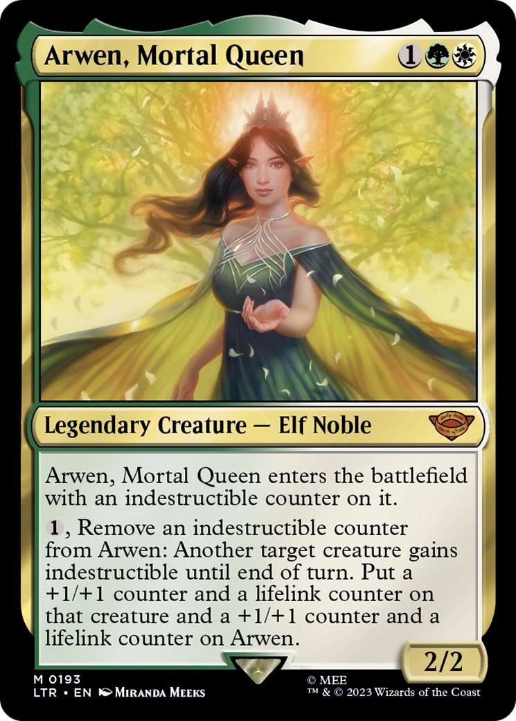 Image of Arwen, Mortal Queen (LTR-193) - The Lord of the Rings: Tales of Middle-earth Foil