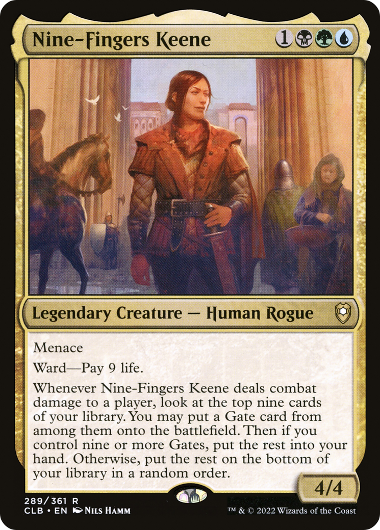 Image of Nine-Fingers Keene (CLB-289) - Commander Legends: Battle for Baldur's Gate