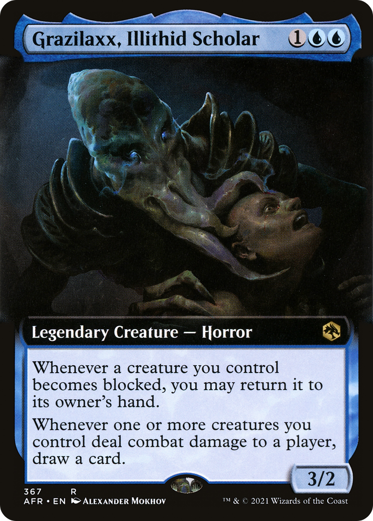 Image of Grazilaxx, Illithid Scholar (Extended Art) (AFR-367) - Adventures in the Forgotten Realms: (Extended Art) Foil