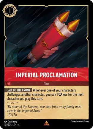 Image of Imperial Proclamation (131/204) - Ursulas Return Cold Foil
