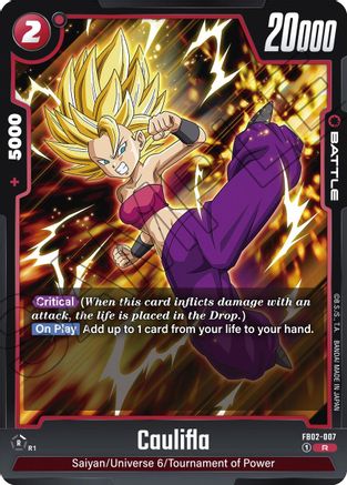 Image of Caulifla - FB02-007 (FB02-007) - Blazing Aura Holofoil