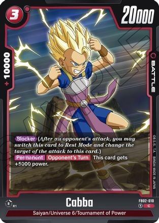 Image of Cabba (FB02-010) - Blazing Aura