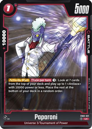 Image of Paparoni (FB02-021) - Blazing Aura