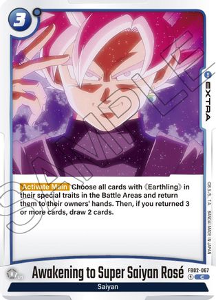 Image of Awakening to Super Saiyan Rose (FB02-067) - Blazing Aura