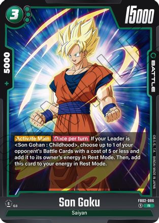 Image of Son Goku - FB02-086 (FB02-086) - Blazing Aura Holofoil