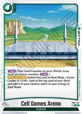 Image of Cell Games Arena (FB02-102) - Blazing Aura Holofoil