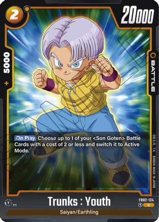Image of Trunks : Youth (FB02-124) - Blazing Aura