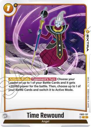 Image of Time Rewound (FB02-137) - Blazing Aura Holofoil