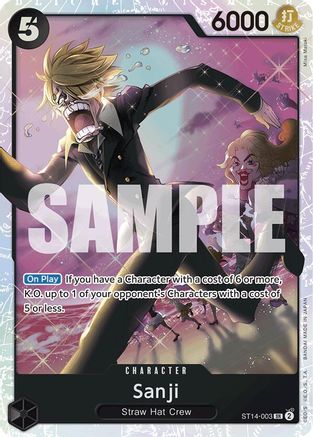Image of Sanji (ST14-003) - Starter Deck 14: 3D2Y Foil