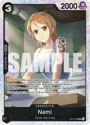 Image of Nami (ST14-006) - Starter Deck 14: 3D2Y Foil