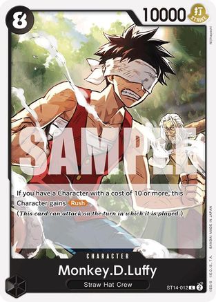 Image of Monkey.D.Luffy (012) (ST14-012) - Starter Deck 14: 3D2Y