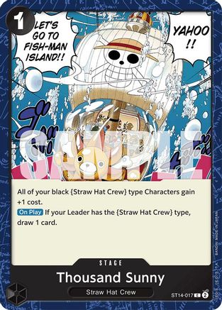 Image of Thousand Sunny (ST14-017) - Starter Deck 14: 3D2Y