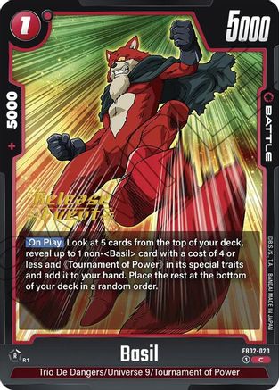 Image of Basil (FB02-020) - Blazing Aura Release Event Cards