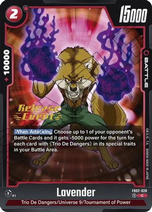 Image of Lavender (FB02-028) - Blazing Aura Release Event Cards