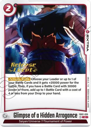 Image of Glimpse of a Hidden Arrogance (FB02-035) - Blazing Aura Release Event Cards