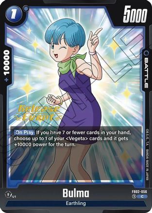 Image of Bulma - FB02-056 (FB02-056) - Blazing Aura Release Event Cards