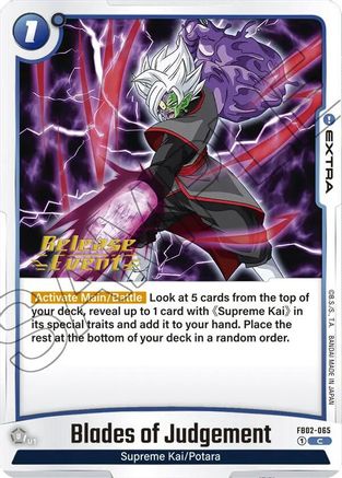 Image of Blades of Judgement (FB02-065) - Blazing Aura Release Event Cards