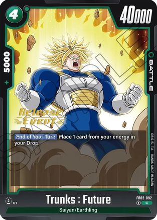 Image of Trunks : Future - FB02-092 (FB02-092) - Blazing Aura Release Event Cards