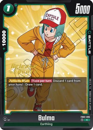 Image of Bulma - FB02-095 (FB02-095) - Blazing Aura Release Event Cards