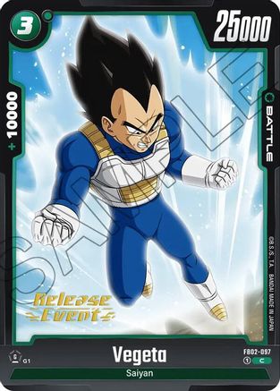 Image of Vegeta - FB02-097 (FB02-097) - Blazing Aura Release Event Cards