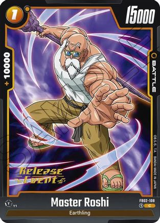 Image of Master Roshi - FB02-108 (FB02-108) - Blazing Aura Release Event Cards