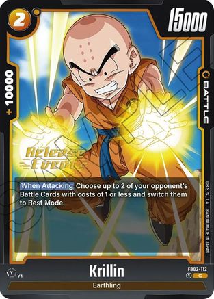 Image of Krillin - FB02-112 (FB02-112) - Blazing Aura Release Event Cards
