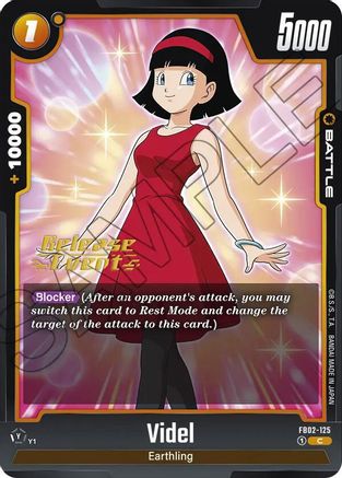 Image of Videl - FB02-125 (FB02-125) - Blazing Aura Release Event Cards