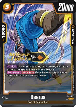 Image of Beerus - FB02-127 (FB02-127) - Blazing Aura Release Event Cards