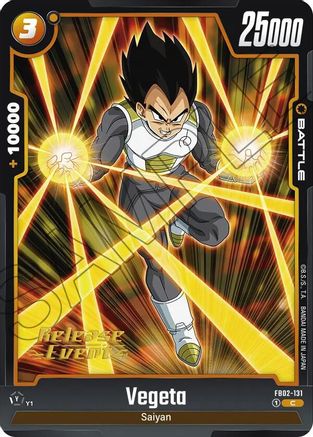 Image of Vegeta - FB02-131 (FB02-131) - Blazing Aura Release Event Cards