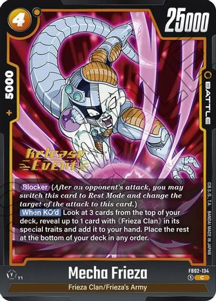 Image of Mecha Frieza (FB02-134) - Blazing Aura Release Event Cards