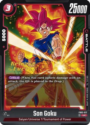 Image of Son Goku - FB02-017 (FB02-017) - Blazing Aura Release Event Cards