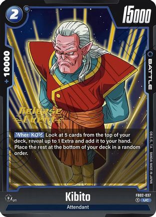 Image of Kibito (FB02-037) - Blazing Aura Release Event Cards