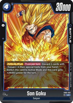 Image of Son Goku - FB02-051 (FB02-051) - Blazing Aura Release Event Cards